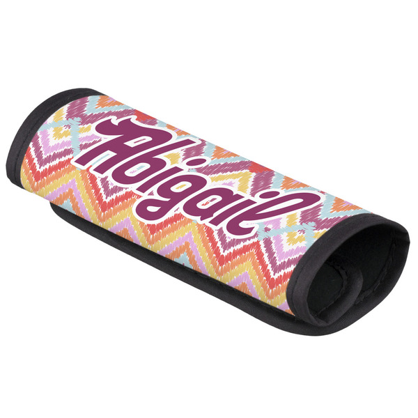 Custom Ikat Chevron Luggage Handle Cover (Personalized)
