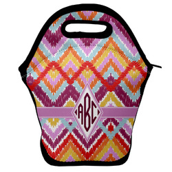 Ikat Chevron Lunch Bag w/ Monogram
