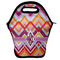 Ikat Chevron Lunch Bag w/ Monogram