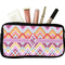 Ikat Chevron Makeup / Cosmetic Bag (Personalized)