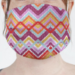 Ikat Chevron Face Mask Cover