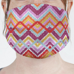 Ikat Chevron Face Mask Cover