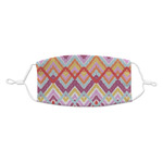 Ikat Chevron Kid's Cloth Face Mask - Standard