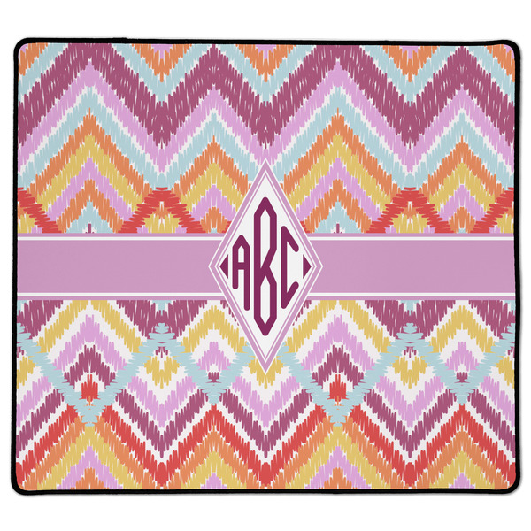 Custom Ikat Chevron XL Gaming Mouse Pad - 18" x 16" (Personalized)