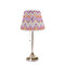 Ikat Chevron Poly Film Empire Lampshade - On Stand