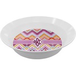 Ikat Chevron Melamine Bowl (Personalized)
