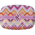 Ikat Chevron Melamine Platter (Personalized)