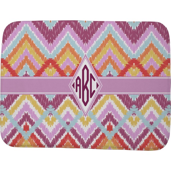 Custom Ikat Chevron Memory Foam Bath Mat - 48"x36" (Personalized)