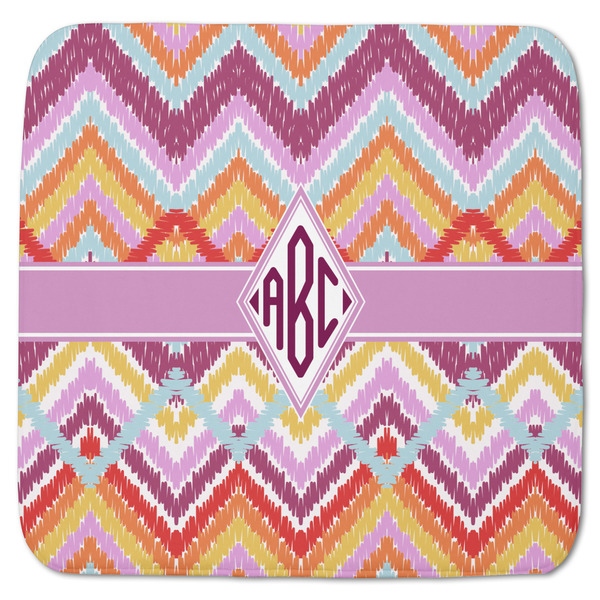 Custom Ikat Chevron Memory Foam Bath Mat - 48"x48" (Personalized)