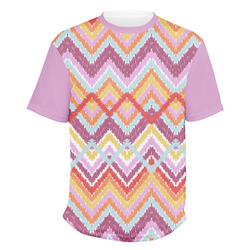 Ikat Chevron Men's Crew T-Shirt - Medium