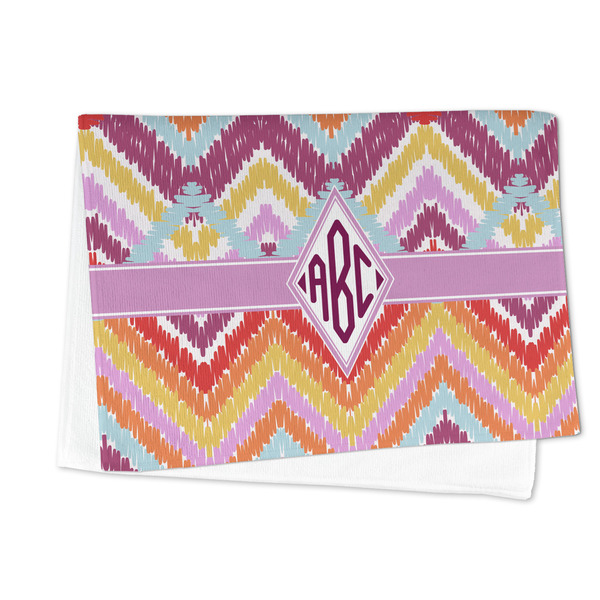 Ikat Chevron Microfiber Dish Towel - FOLDED HALF