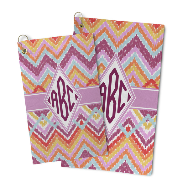 Ikat Chevron Microfiber Golf Towel - PARENT/MAIN