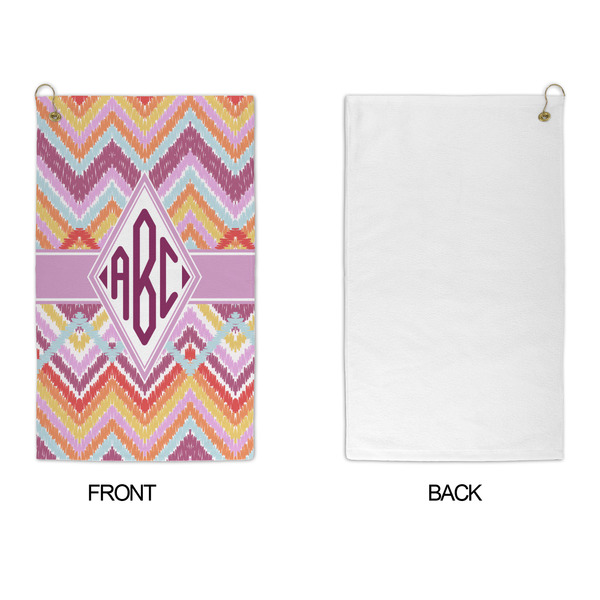 Ikat Chevron Microfiber Golf Towels - APPROVAL
