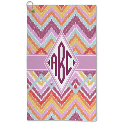 Ikat Chevron Microfiber Golf Towel (Personalized)