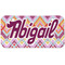 Ikat Chevron Mini/Bicycle License Plate (2 Holes) (Personalized)