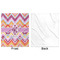 Ikat Chevron Minky Blanket - 50"x60" - Single Sided - Front & Back