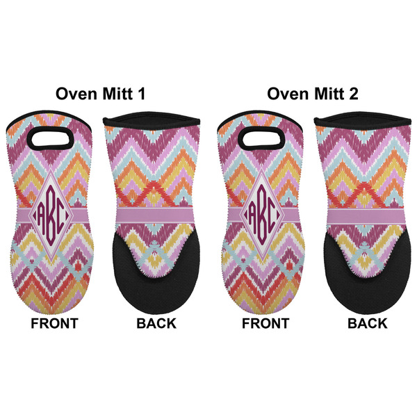 Ikat Chevron Neoprene Oven Mitt - Set of 2 - Approval