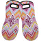 Ikat Chevron Neoprene Oven Mitts - Set of 2 w/ Monogram