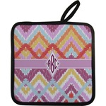 Ikat Chevron Pot Holder w/ Monogram