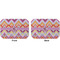 Ikat Chevron Octagon Placemat - Double Print Front and Back