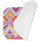 Ikat Chevron Octagon Placemat - Single front (folded)