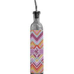 Ikat Chevron Oil Dispenser Bottle (Personalized)