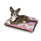 Ikat Chevron Outdoor Dog Beds - Medium - IN CONTEXT