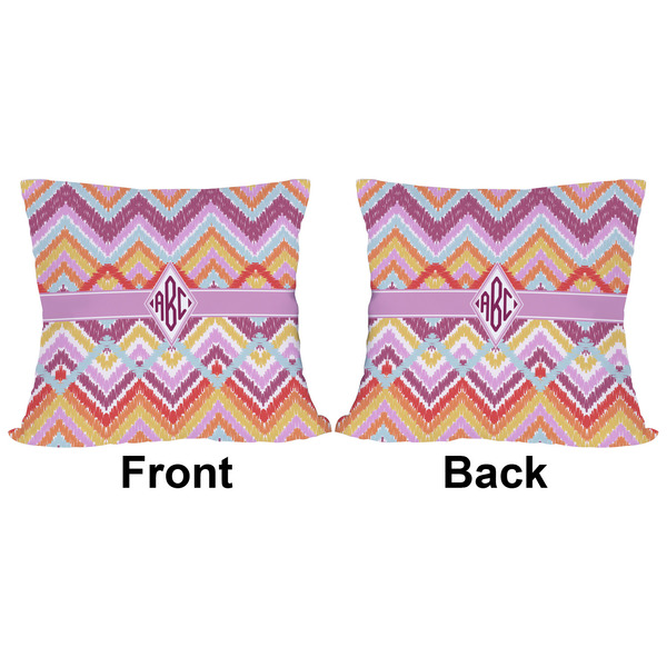 Ikat Chevron Outdoor Pillow - 16x16