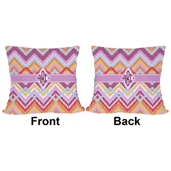 Ikat Chevron Outdoor Pillow - 18x18