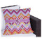 Ikat Chevron Outdoor Pillow (Personalized)