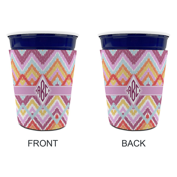 Ikat Chevron Party Cup Sleeves - without bottom - Approval