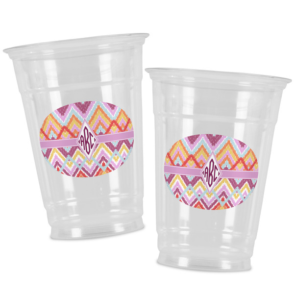 Ikat Chevron Party Cups - 16oz - Alt View