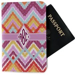 Ikat Chevron Passport Holder - Fabric (Personalized)