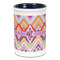 Ikat Chevron Ceramic Pencil Holders - Blue