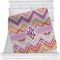 Ikat Chevron Minky Blanket (Personalized)