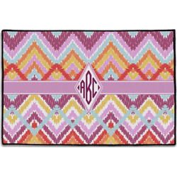 Ikat Chevron Door Mat - 36"x24" (Personalized)