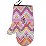 Ikat Chevron Left Oven Mitt (Personalized)
