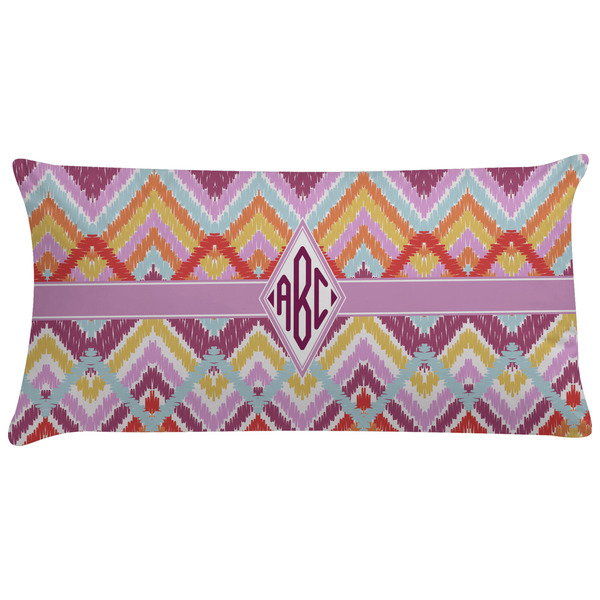 Custom Ikat Chevron Pillow Case - King (Personalized)