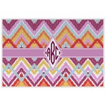 Ikat Chevron Laminated Placemat w/ Monogram