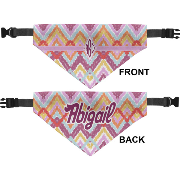 Ikat Chevron Pet Bandana Approval