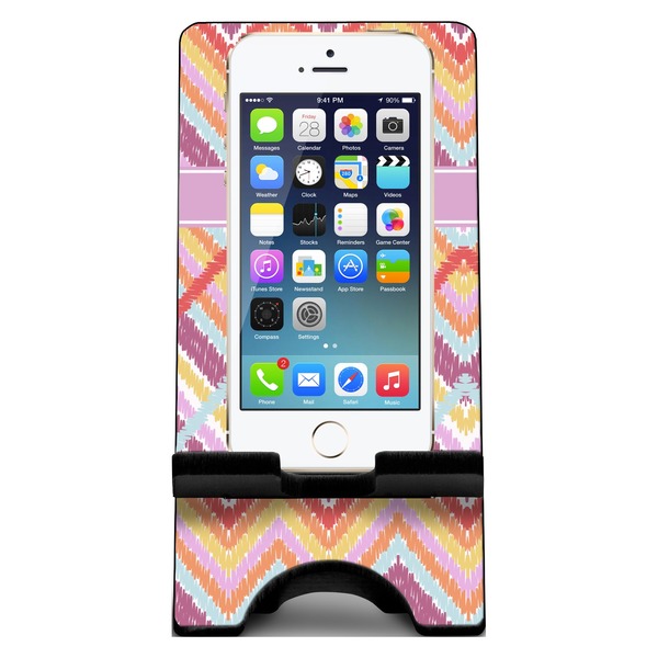 Ikat Chevron Phone Stand w/ Phone
