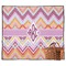 Ikat Chevron Outdoor Picnic Blanket (Personalized)
