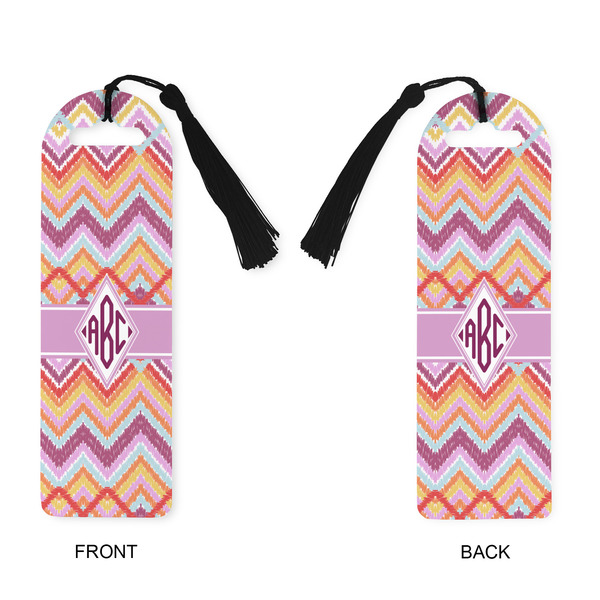 Ikat Chevron Plastic Bookmarks - Approval
