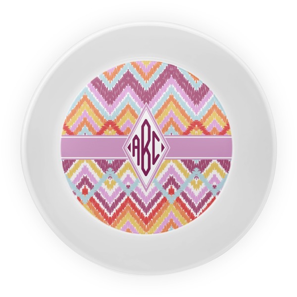 Ikat Chevron Melamine Bowl - Center