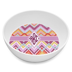 Ikat Chevron Melamine Bowl - 8 oz (Personalized)