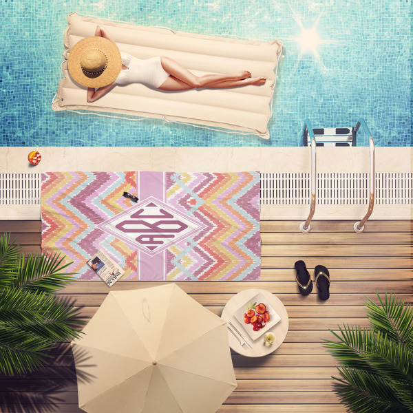 Ikat Chevron Pool Towel Lifestyle