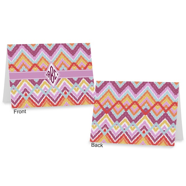 Ikat Chevron Postcard - Front and Back