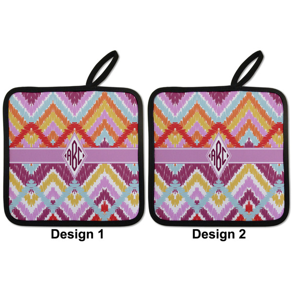Ikat Chevron Pot Holders - Set of 2 APPROVAL