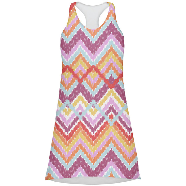 Custom Ikat Chevron Racerback Dress - X Small