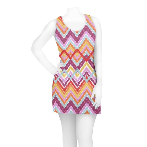 Ikat Chevron Racerback Dress - On Model - Front